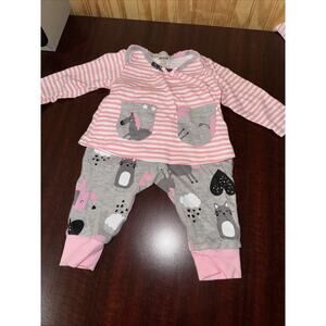 ⭐️CJP Baby 3-6 months Girl 2pc Outfit Ruffle Bottom
